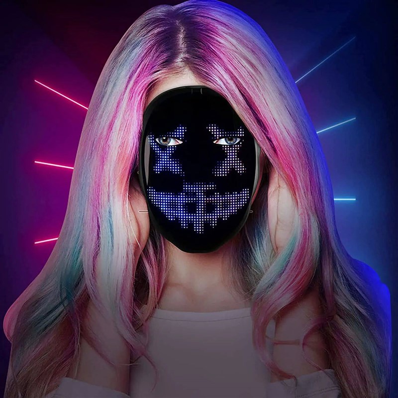 Face Transforming LED Mask with App Controlled - Programmabl图片