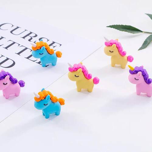 Kawaii Cute Unicorn Eraser Creative Pencil Eraser Cartoon Er