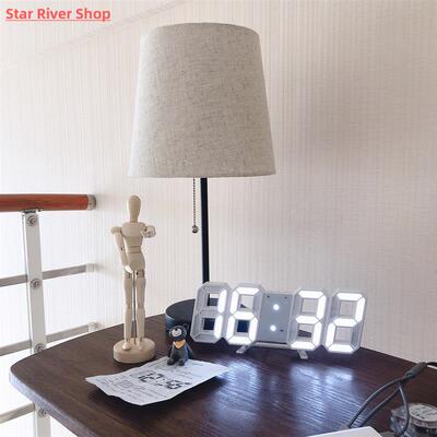 Desktop+Clocks+3D+Large+LED+Digital+Wall+Clock+Date+Time+Cel
