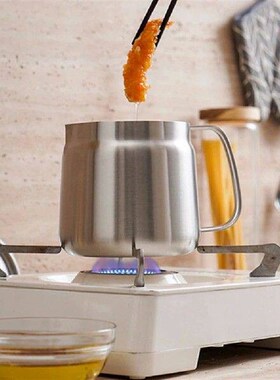 1.5/2L Kitchen Fryer with Filter Large Capacity Stainless