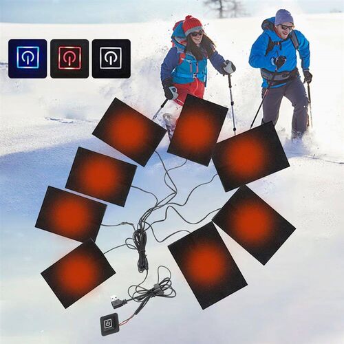3 Levels Winter Warm Pants Heated Pads USB Heating Pads for
