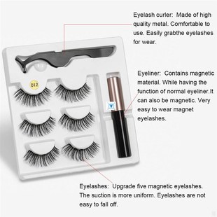 Magnetic Eyelashes Eyeliner Eyelash Curler Set5 Magnet