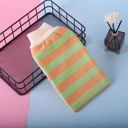 Striped Rainbow Bath Scrubber Thick Doublelayer Adult Scrubb