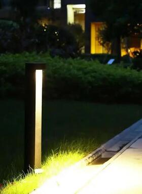 Waterproof IP65 LED Lawn Light AC85~265V Simple Aluminum Str