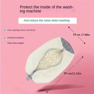 Fluffy Fber 360 Surround Cleanng Shoe Washng Bag - Reusa