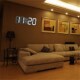 Clock with LED Brightness Wall levels Alarm Digital
