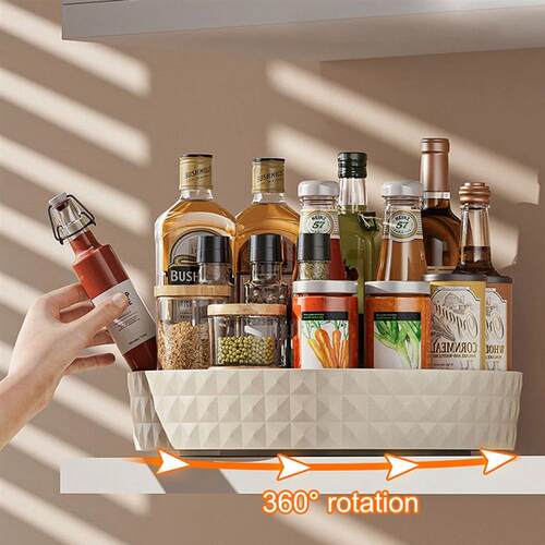 Seasoning Rotating Storage Rack Kitchen Multi functional Sto