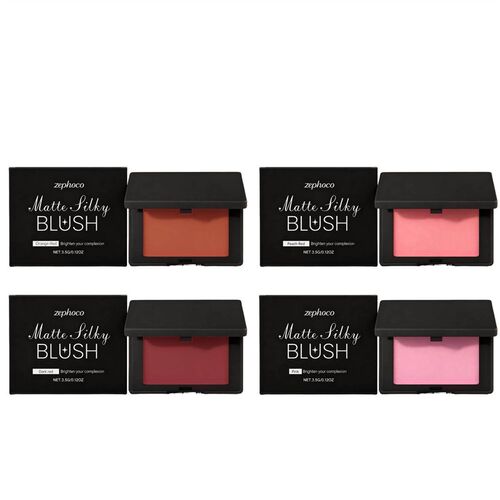 Zephoco Matte Silky Blush, offering a clear and natural fini