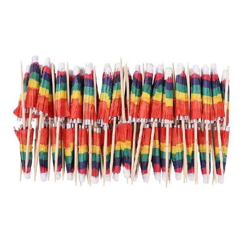 50pcs Cocktail Colorful Flower Sticks Drink Umbrella