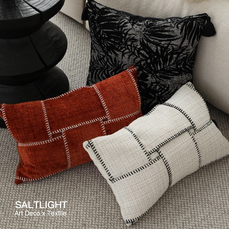 光与盐 红与黑高级感抱枕高端样板间抱枕客厅靠垫沙发靠背腰枕,居家布艺,靠垫/抱枕,淘宝优惠券,粉丝福利购,淘宝优惠卷
