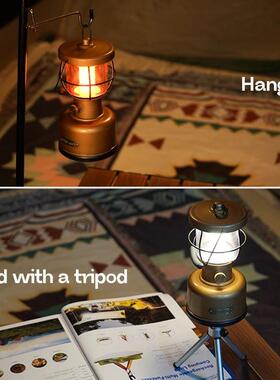 MOSLIGHTING Rechargable Retro Horse Light Camping Lantern Po