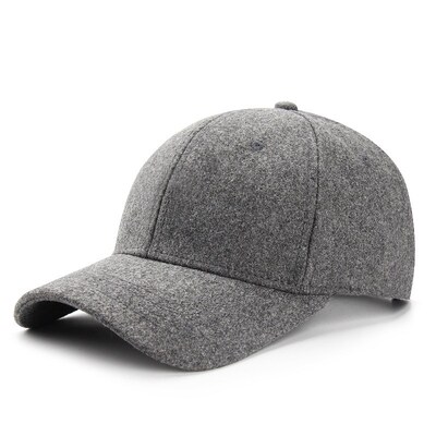 Winter Woolen Baseball Cap for Men&Women Standard & Oversize
