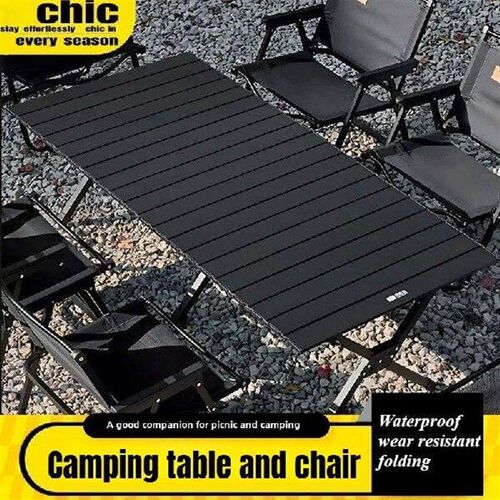 Table Chair Set Portable Outdoor Folding Metal Light Table