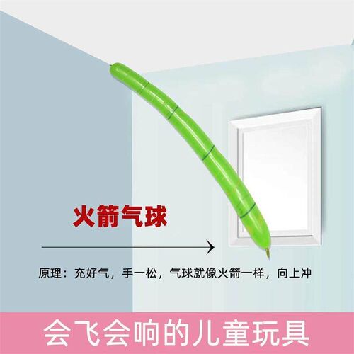 Balloon Rocket Balloon Flying Toy for Kids, Thickened Intern