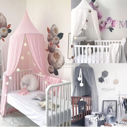 Function Chiffon Mosquito Net Baby Kids Princess Bed Canopy