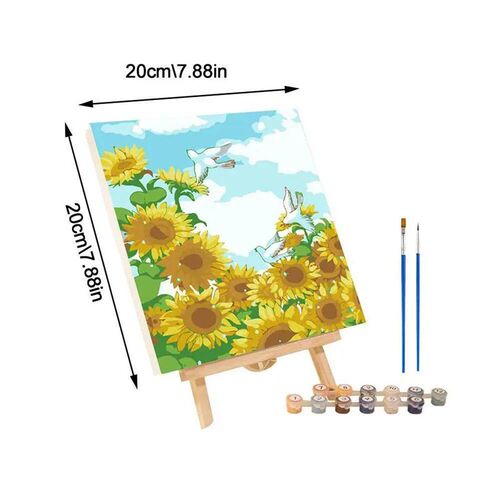 Frame Painting By Numbers Kits Abstract Sunset Landscape Mod