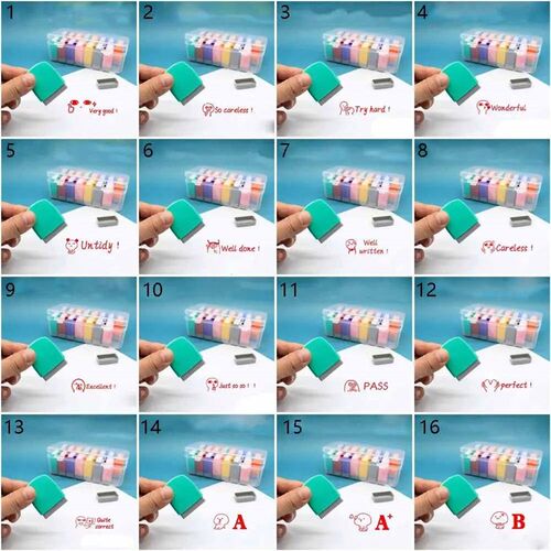 Kids Seal Photosensitive Chapter Children Toy Stamps Cartoon
