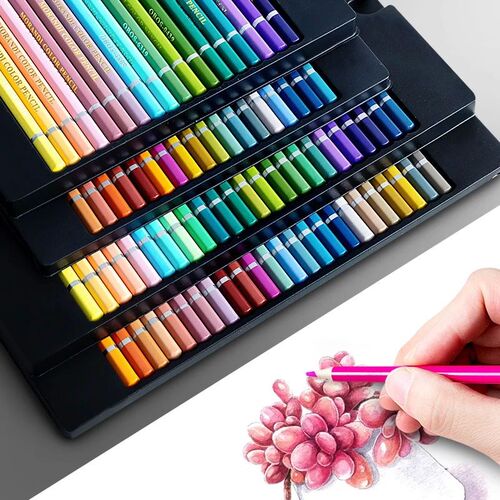 24/36/48 Professional Oily Colored Pencils Set Drawing Assor
