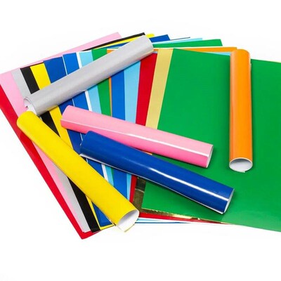 Permanent Adhesive Vinyl Matte Metal Colors Vinyl Sheets for