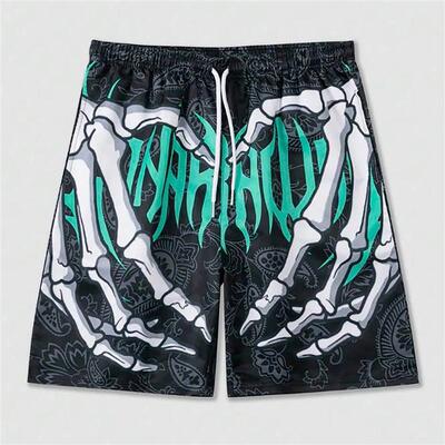 Elastic Waist Jogging Shorts Swim Trunks Board Shorts Summer