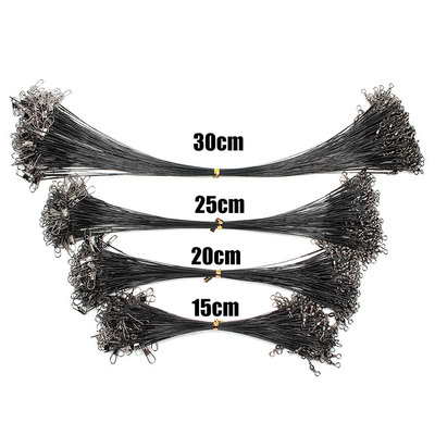 Aorace 20PCS Anti Bite Steel Fishing Line Steel Wire Leader