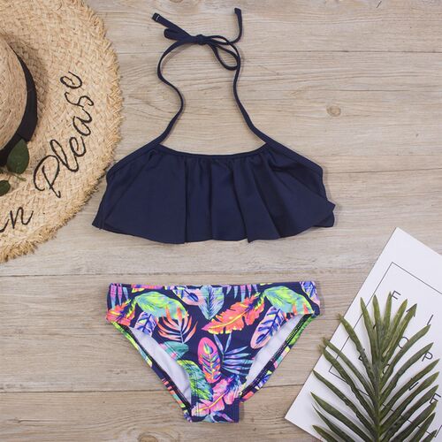New Falbala Kids Swimwear Swimsuit 2022 New Print Girls Kid