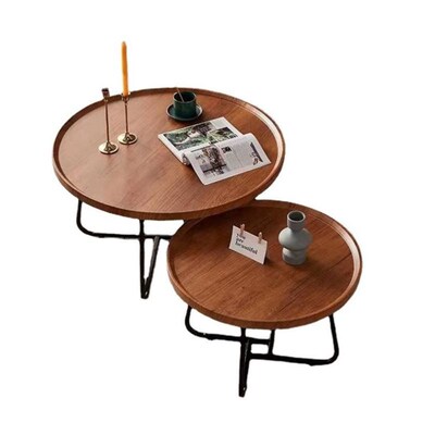 Nordic coffee table home round combination coffee table