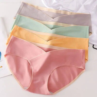 4pcs Cotton Maternity Panties High Waist Pregnant Panties Ad