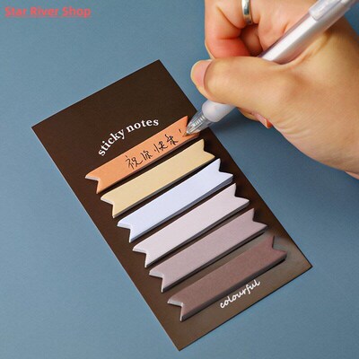 Cute Morandi Gradient Sticky Notes Adhesive Office School
