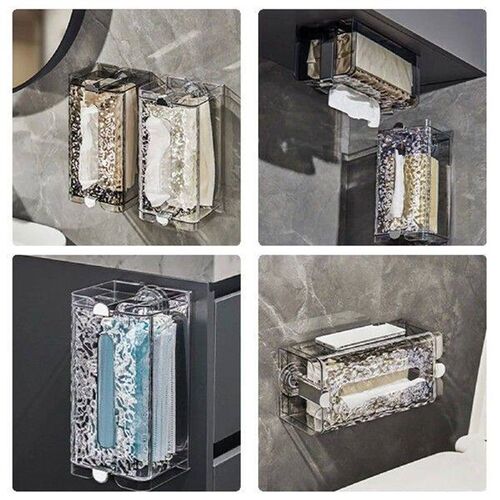 Suction Cup Tissue Box High Capacity Tissue Box Suitable