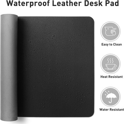 PU Leather Desk Pad Protector Mouse Pad Office Mat Blotter
