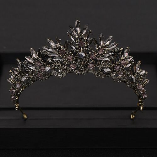 Retro Baroque Queen Tiaras Wedding Crown Bridal Pageant Diad