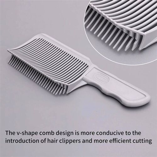 Men Barber Flat Top Fading Comb White Professional Hair Styl