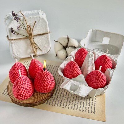 Strawberry 3D Silicone Mold for DIY Candle Cake Baking 3D Si