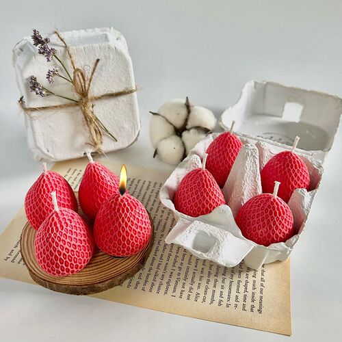 Strawberry 3D Silicone Mold for DIY Candle Cake Baking 3D Si