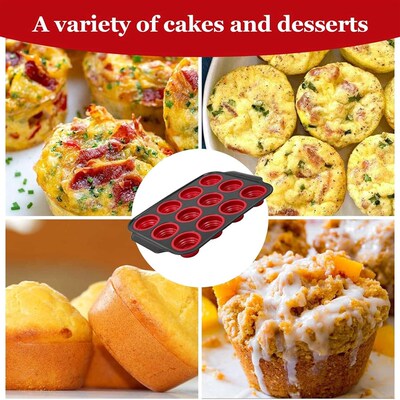 Silicone Muffin Pans for Baking Cupcake Tins Bakeware