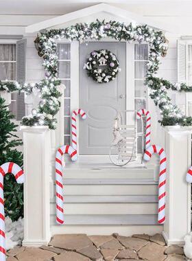 90cm Inflatable Christmas Candy Cane Stick Balloons Outdoor
