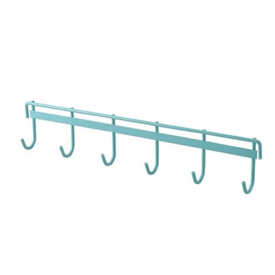 kitchen hook non-trace glue six hooks wall hanging steel