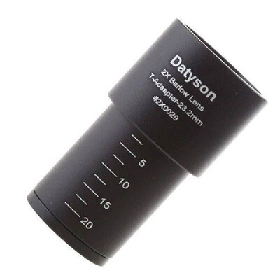 2X Barlow Lens Optical Glass Lens 2X Barlow Lens for 23.2mm
