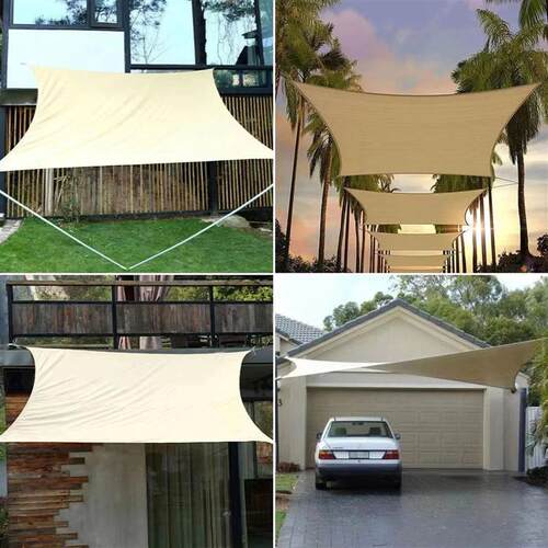 Outdoor waterproof sunshade, rectangular canvas candle, gard