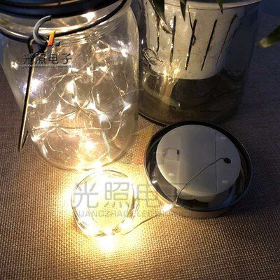 Christmas decoration crafts led Mason can lamp 2 No. 7 batte