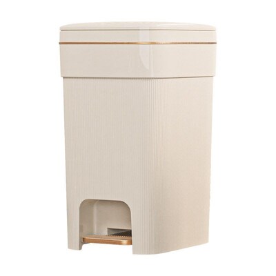 Garbage bin with lid foot pedal toilet kitchen trash can