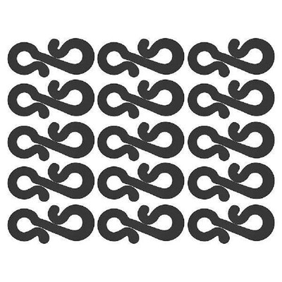 100 Pcs Decor S-hook Clip for outside Lights Hanging Gutter