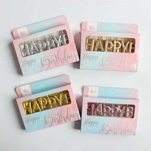Birthday candles local gold bright gold pencil candle long
