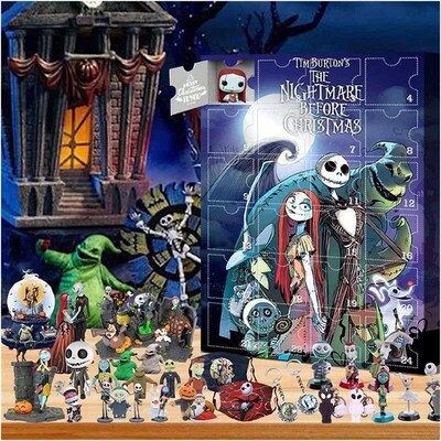24pcs Christmas Calendar Blind Box Advent With Figures Hallo