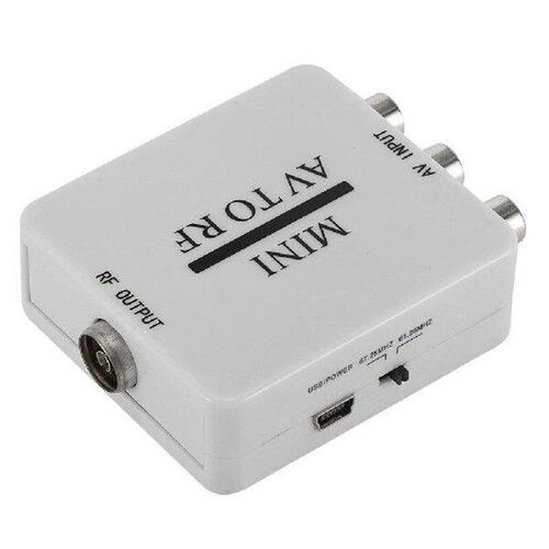 Mini RCA To RF Converter AV To RF Video Conversor Audio HD