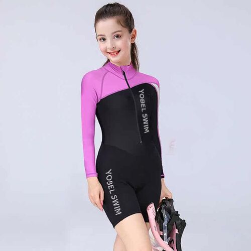 Childrens Swimsuit Girls Quick-drying Swimsuit for Middle