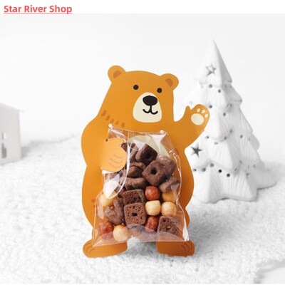 10pcs Cute Animal Bear Koala Rabbit Baking Candy Packaging B