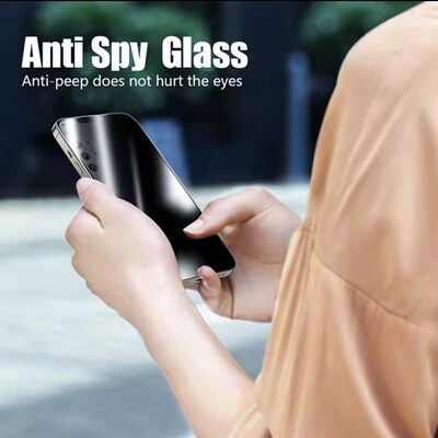 4PCS Privacy Screen Protector For iPhone 16 17 Pro Max 14 15
