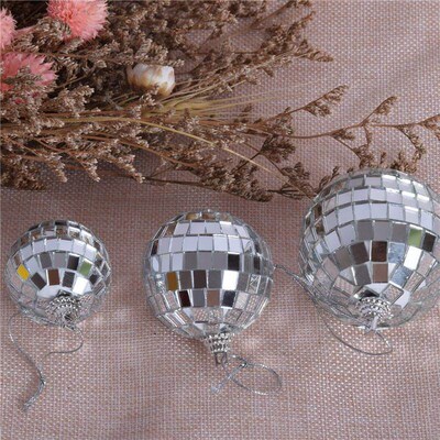 Glass Mirror Laser Foam Bar Mirror Ball Decoration Christmas
